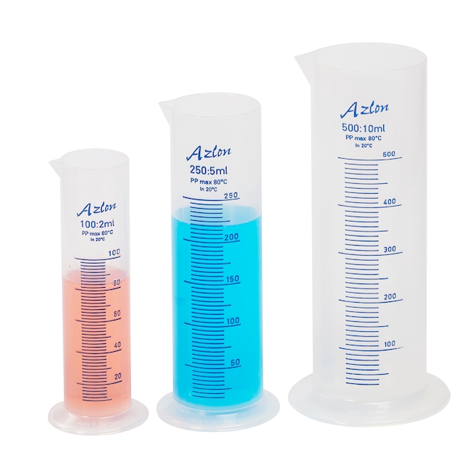 Cylinder conical base design PP 100ml